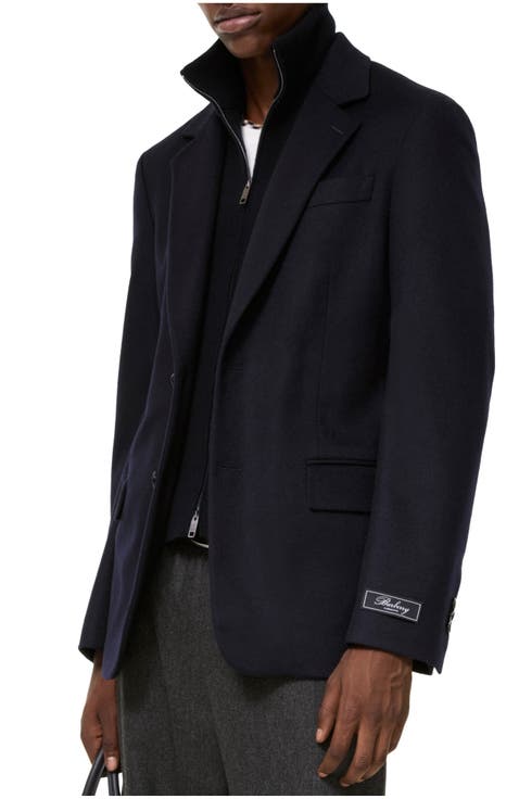 Detachable Bib Cashmere Tailored Jacket