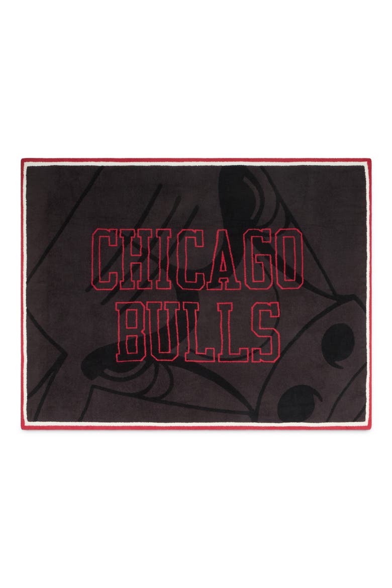 CozyChic Chicago Bulls Throw, Main, color, BLACK MULTI