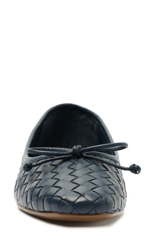 Schutz Arissa Woven Ballet Flat In Drees Blue
