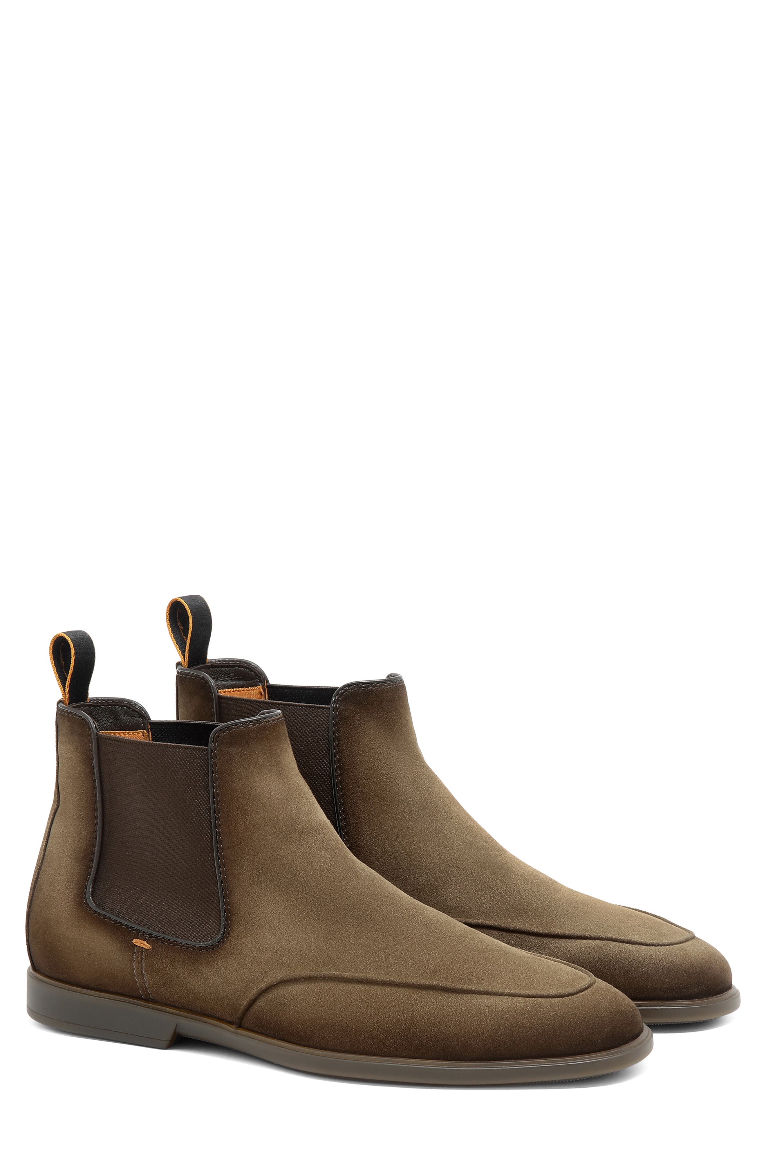 Santoni Claw Chelsea Boot, Main, color, Brown