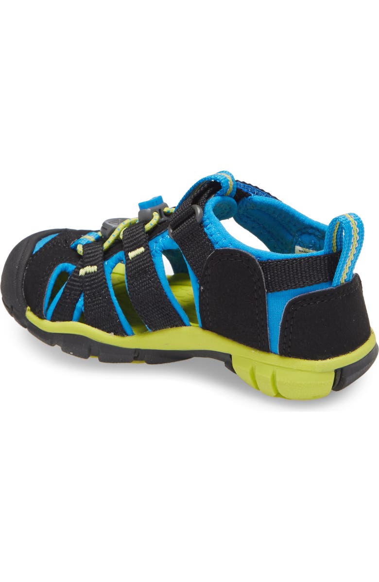 KEEN Seacamp II CNX Water Friendly Sandal, Alternate, color, Black/ Brilliant Blue