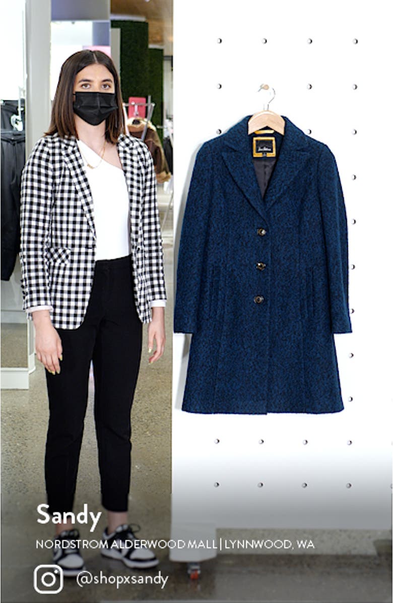 Notched Lapel Reefer Coat, sales video thumbnail