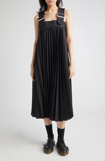 ワンピース COMME des GARCONS Black frill dress Comme des Garçons // SS 2020 Black Ruffle Shirt Dress – VSP