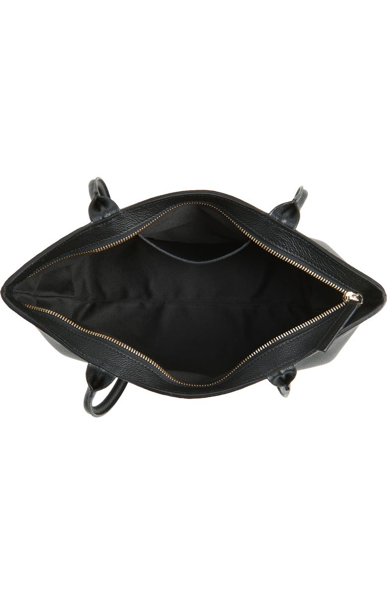 DeMellier The New York Leather Shoulder Bag, Alternate, color, Black