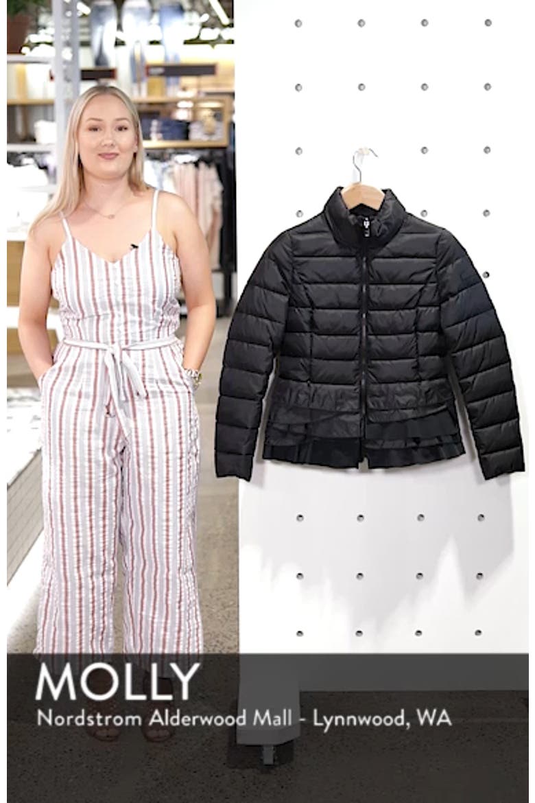 Zoey Ruffle Hem Puffer Jacket video