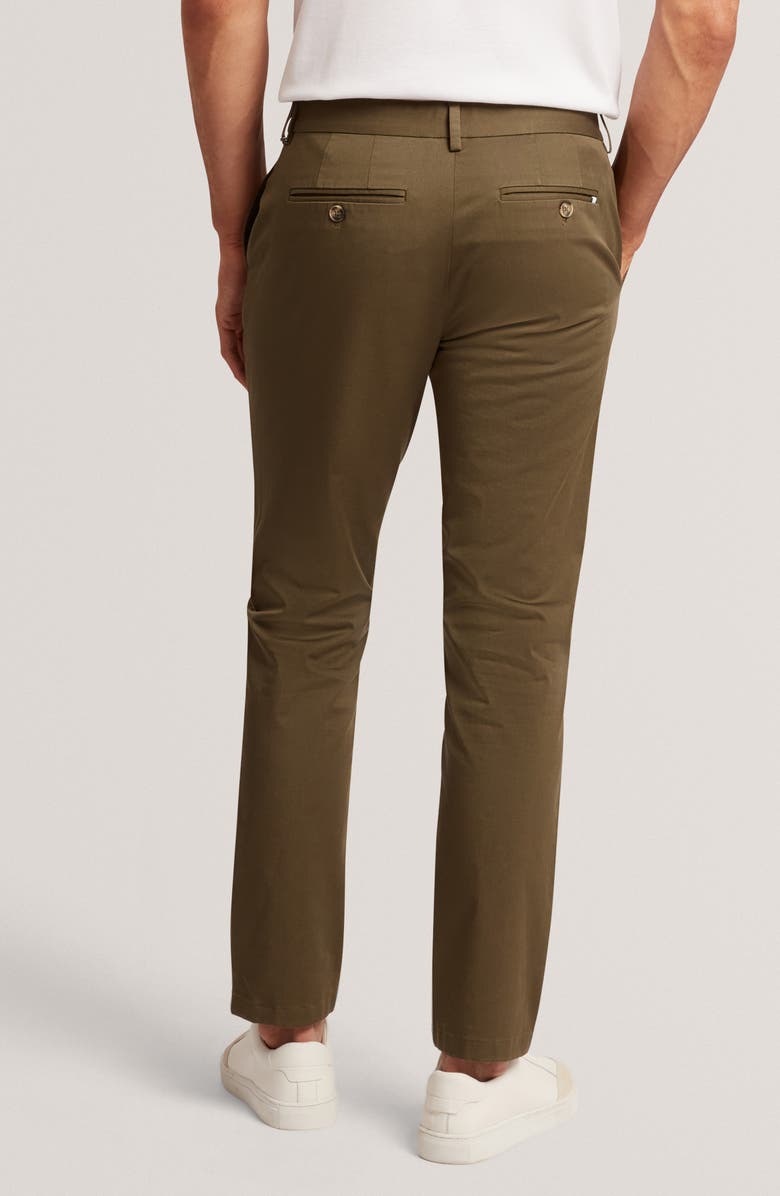 Ted Baker Howetown Stretch Cotton Chinos, Alternate, color, Khaki