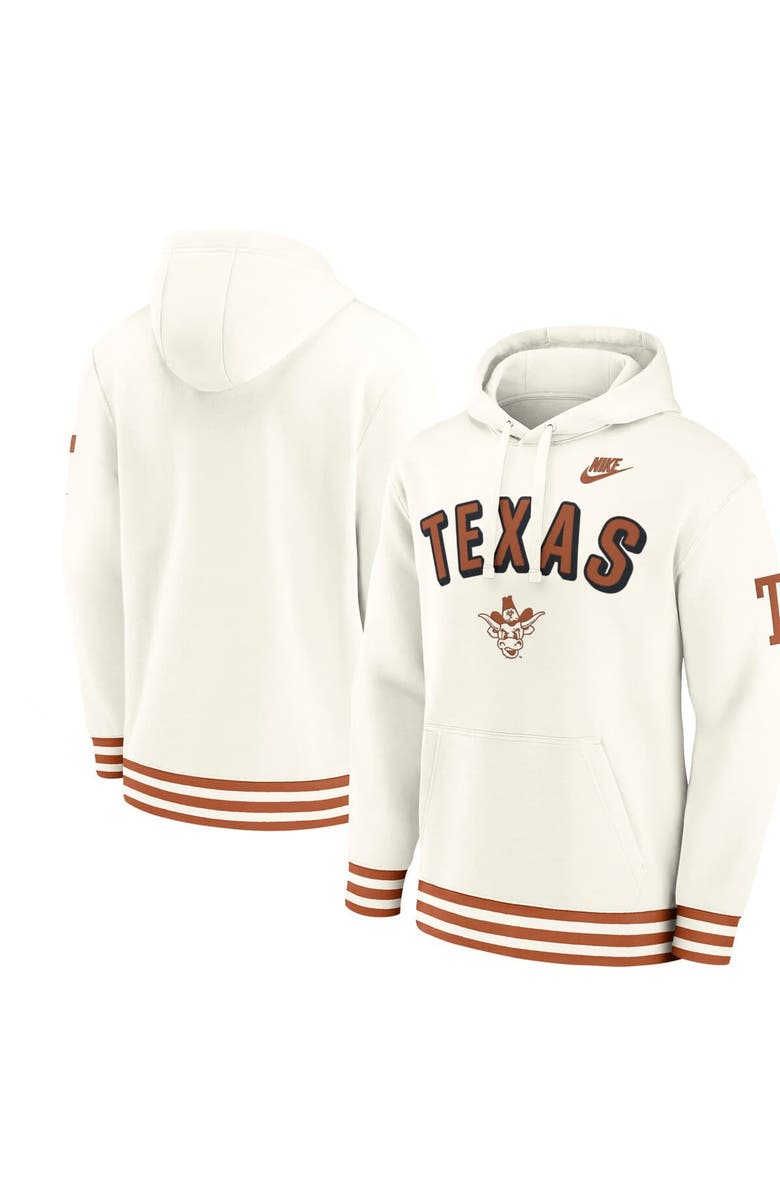 Nike Men's Nike Cream Texas Longhorns Legacy Retro Pullover Hoodie, Main, color, Cream