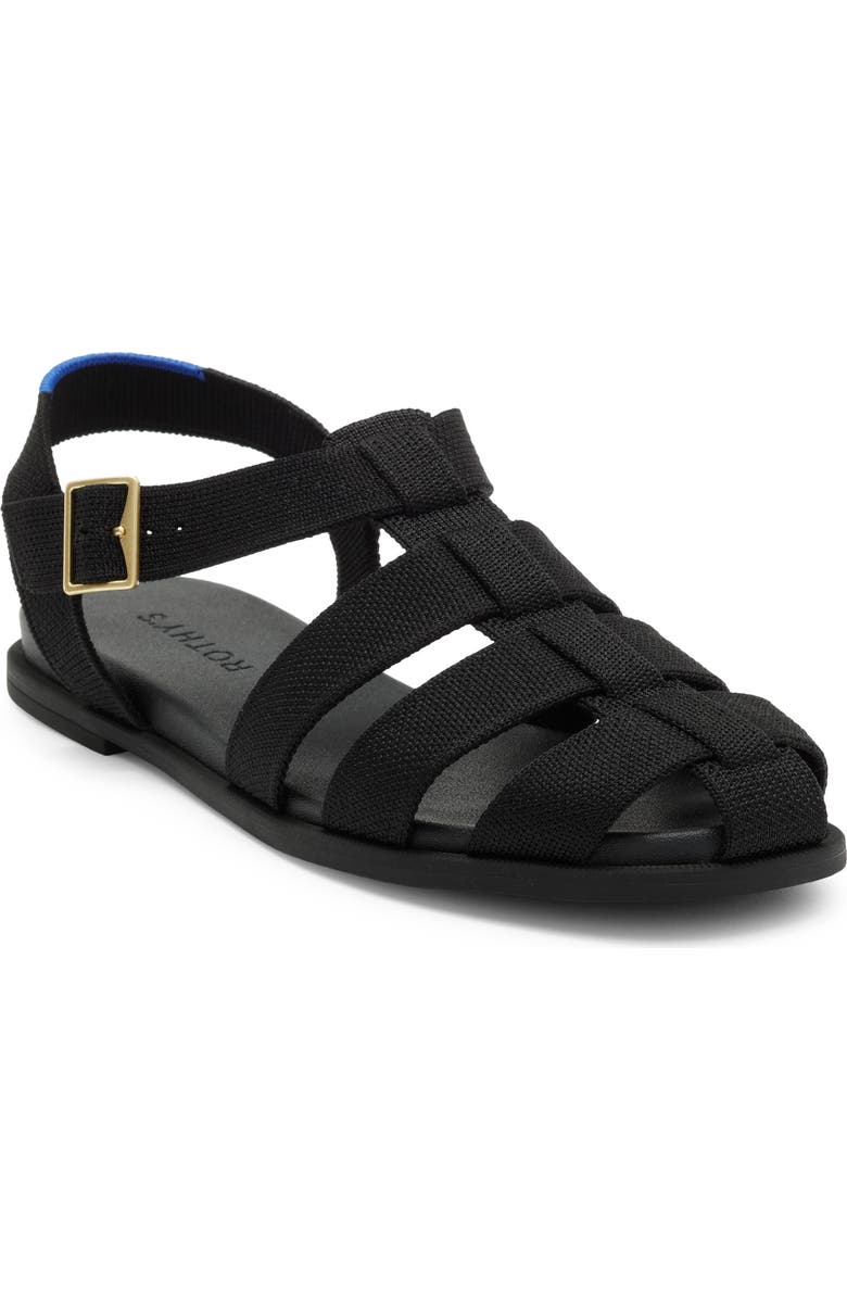 Rothy's The Fisherman Sandal, Main, color, Black