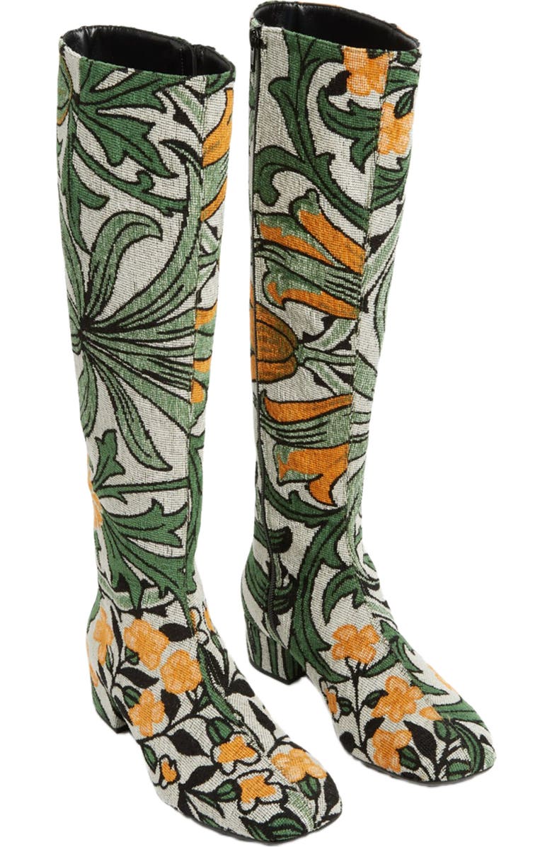 La DoubleJ Edie Boots Jacquard Delta Ivory, Alternate, color,