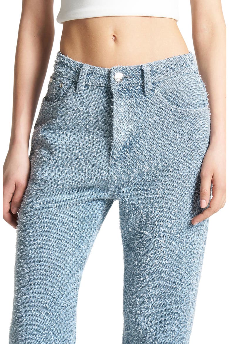 Sara Boucle Straight Leg Jeans, Alternate, color, Light Blue