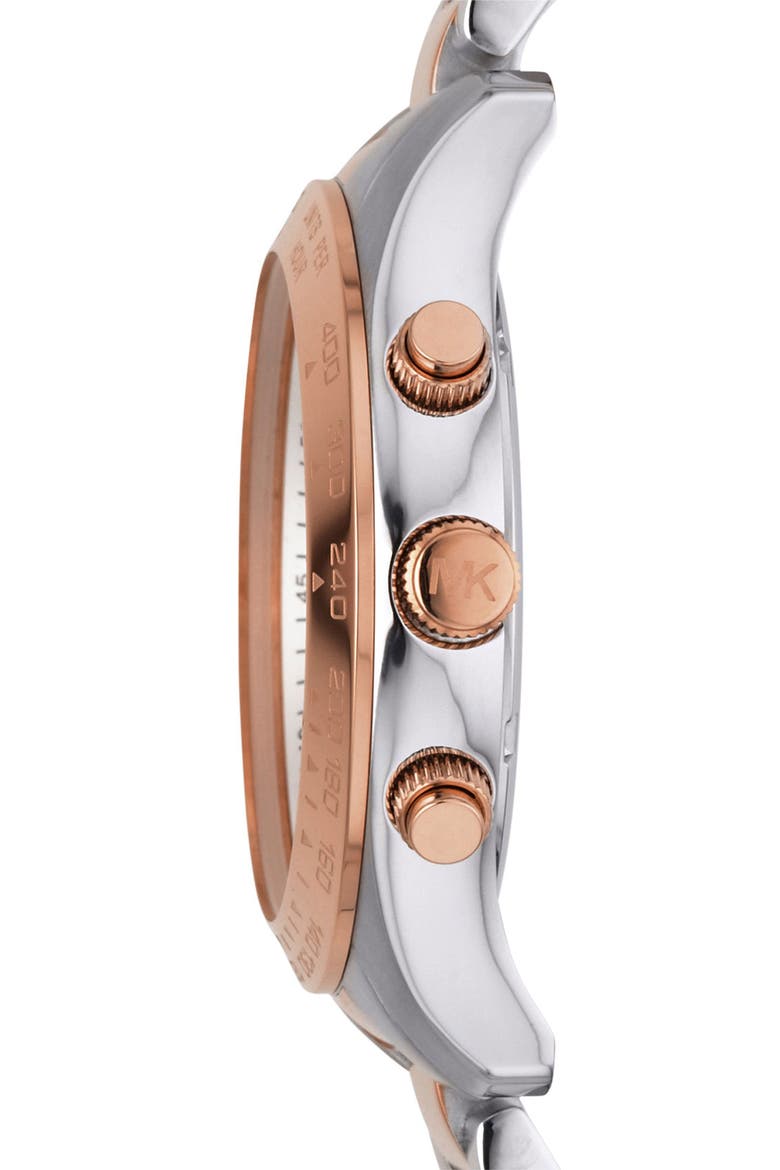 'Bradshaw' Chronograph Bracelet Watch, 43mm, Alternate, color, ROSEGOLD/ SILVER