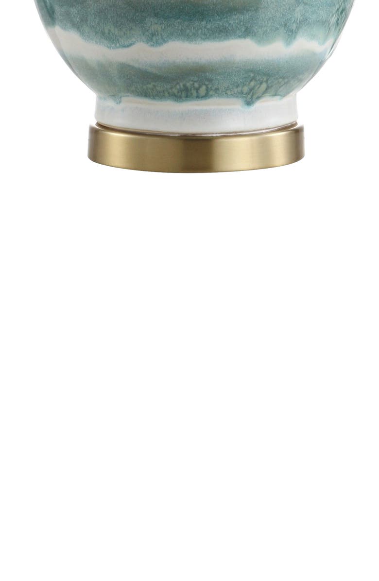 JONATHAN Y Tucker 30.5" Ceramic/Metal LED Table Lamp, Alternate, color, Green/White