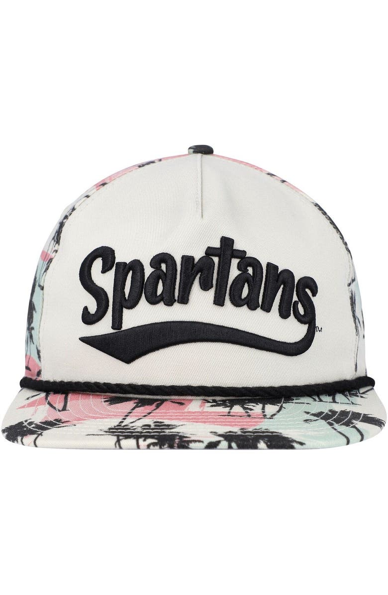 New Era Men's New Era Cream Michigan State Spartans High Tide Golfer Snapback Hat, Alternate, color, Cream