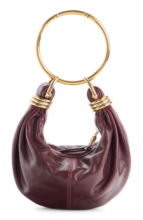 Mini Bracelet Leather Hobo Bag