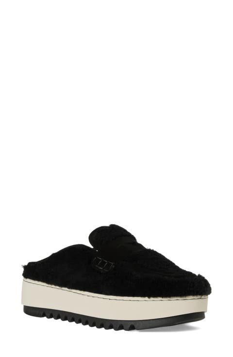 Amata Genuine Shearling Mule