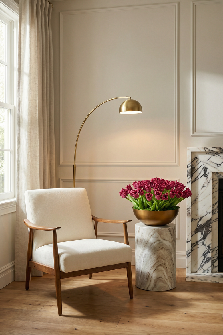 Louisa RealTouch Tulip Arrangement, Alternate, color, Pink