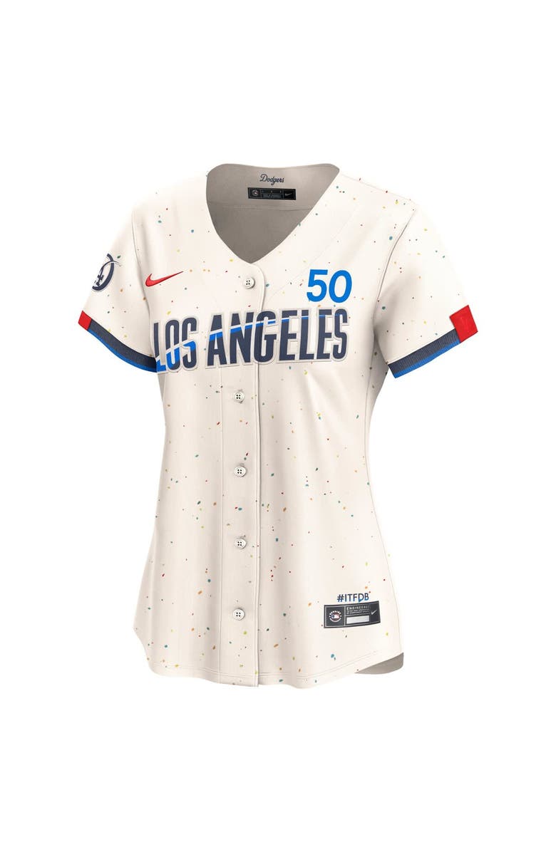 Nike Women's Nike Mookie Betts Cream Los Angeles Dodgers City Connect Limited Jersey, Alternate, color, Cream