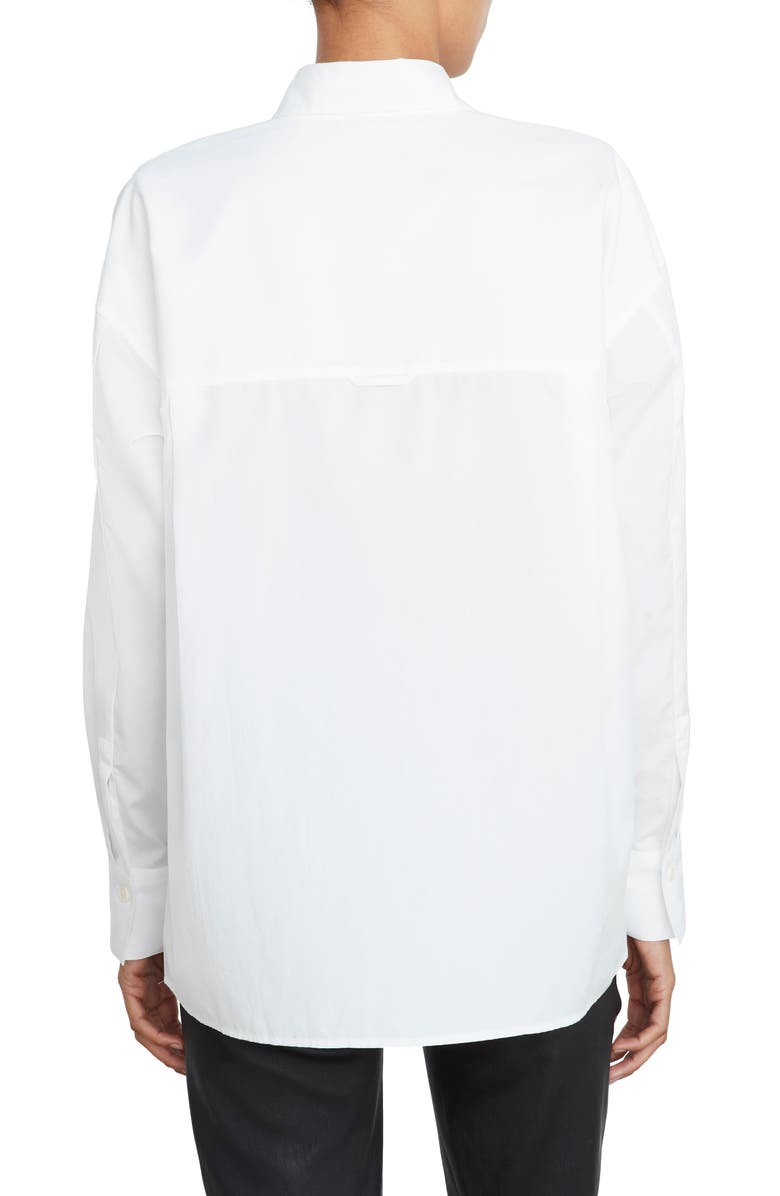 Vince Woven Cotton Shirt, Alternate, color, Optic White