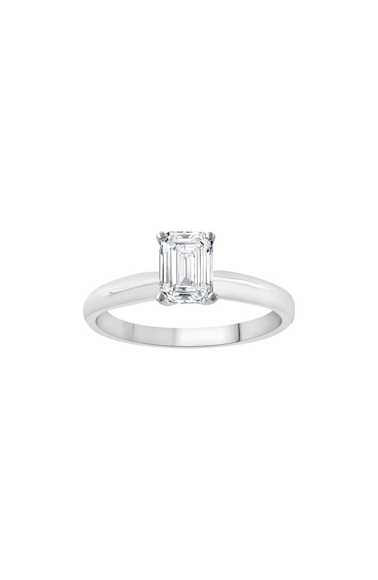 Badgley Mischka Collection Emerald Cut Lab Created Diamond Engagement Ring - 2.50 ctw, Alternate, color, White