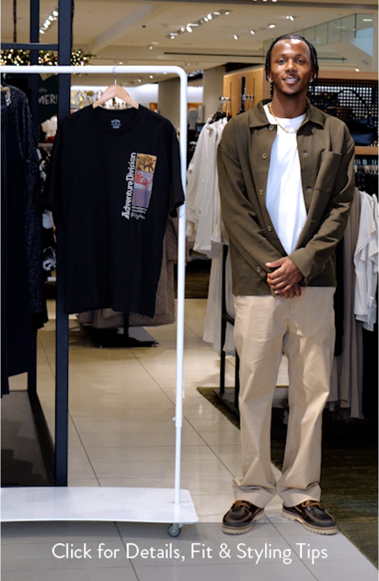 Evolve Adventure Division Organic Cotton Graphic T-Shirt, sales video thumbnail