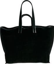 KASSL Large Contrast Trim Suede Tote
