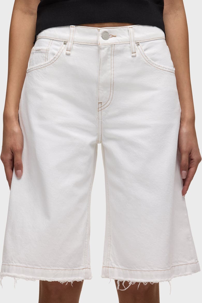 skylar dropped long short, Alternate, color, white