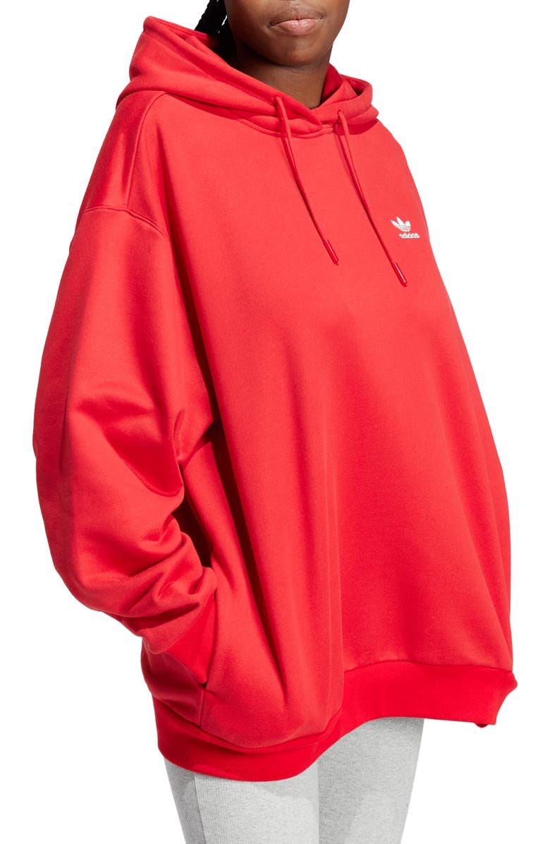adidas Adicolor Trefoil Oversize Hoodie, Alternate, color, 