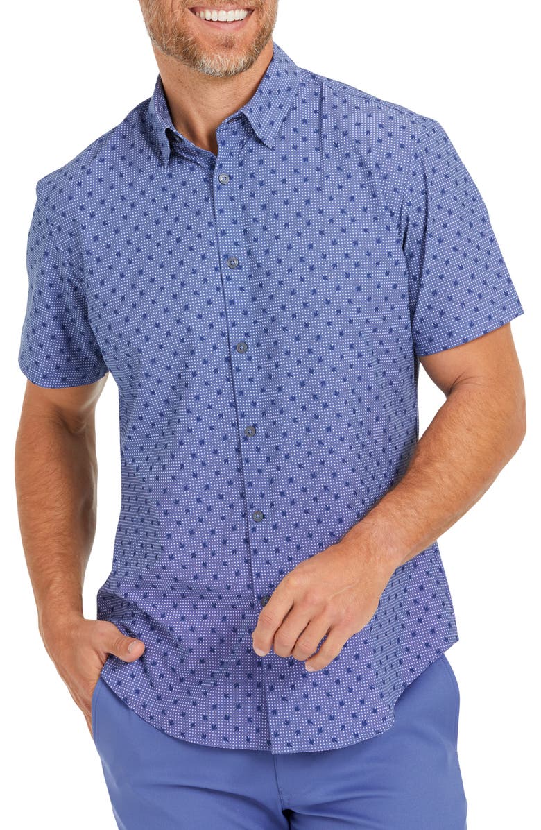 Mizzen+Main Leeward Floral Performance Button-Up Shirt, Main, color,