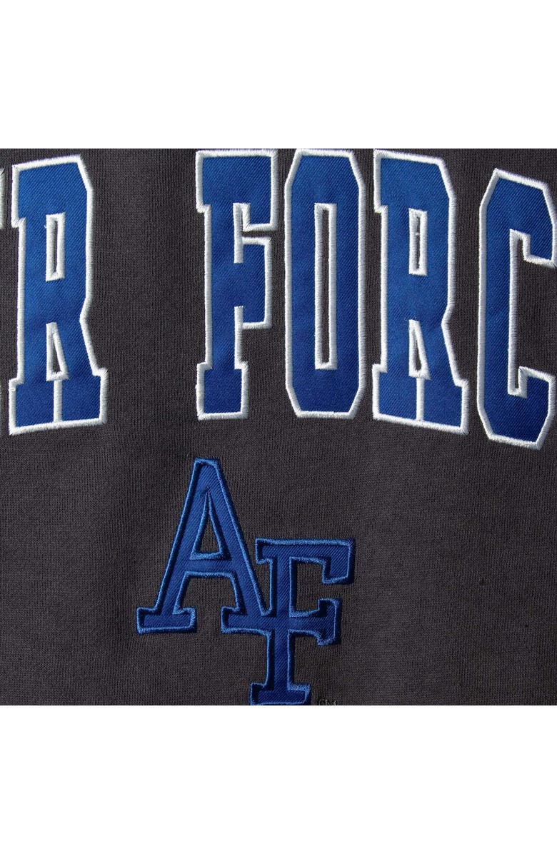 COLOSSEUM Men's Colosseum Charcoal Air Force Falcons Arch & Logo Sweatshirt, Alternate, color, Charcoal