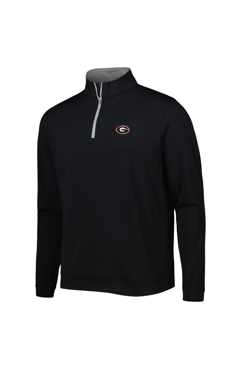 Peter Millar Men's Peter Millar Black Georgia Bulldogs Perth Performance Quarter-Zip Top, Alternate, color,