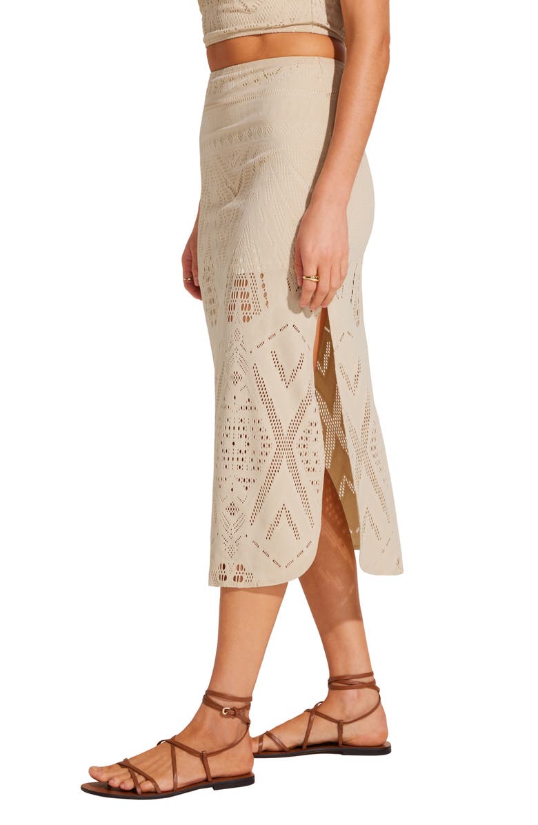 Vitamin A<sup>®</sup> Harper Crochet Lace Cover-Up Midi Skirt, Alternate, color, 