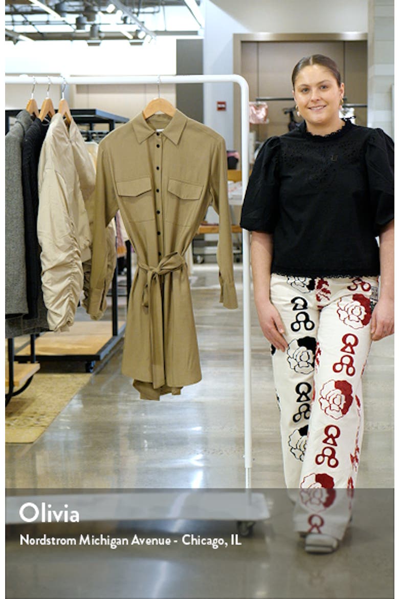 Long Sleeve Belted Shirtdress video