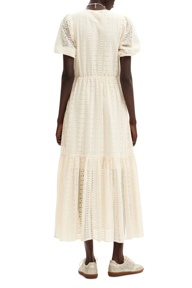 Long Embroidered Dress, Alternate, color, WHITE