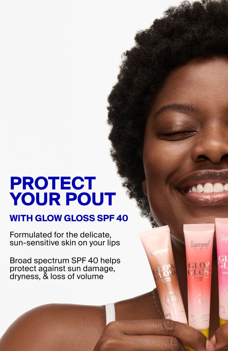 Supergoop!<sup>®</sup> Glow Gloss SPF 40 Lip Balm, Alternate, color, Vanilla Soft-Serve