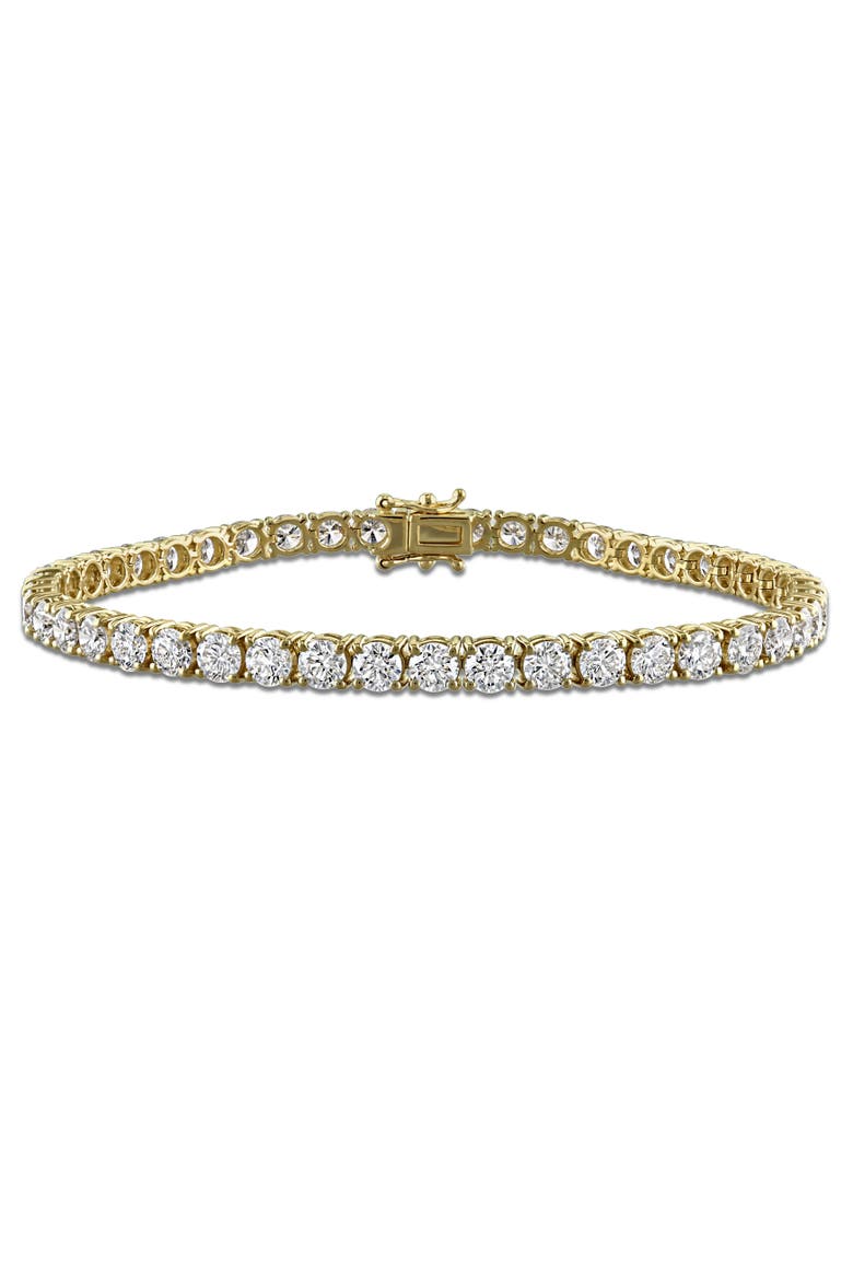 7 4/5ct. t.w. Lab-Grown Diamond Tennis Bracelet 14k, Main, color, Yellow Gold