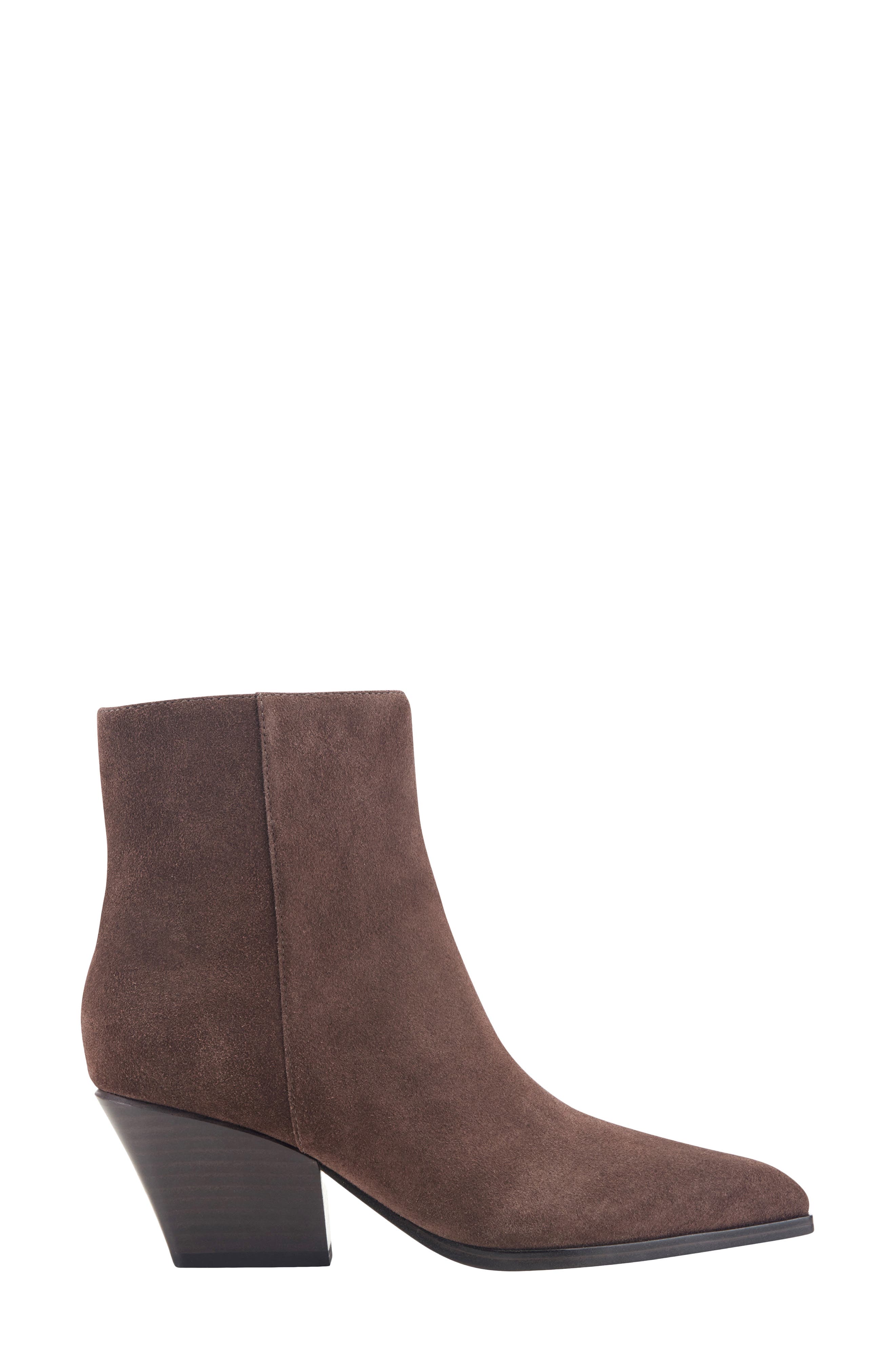 Tarrin Pointed Toe Bootie, Alternate, color, DARK BROWN