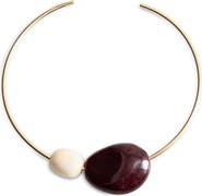MANGO Rigid Bead Choker Necklace