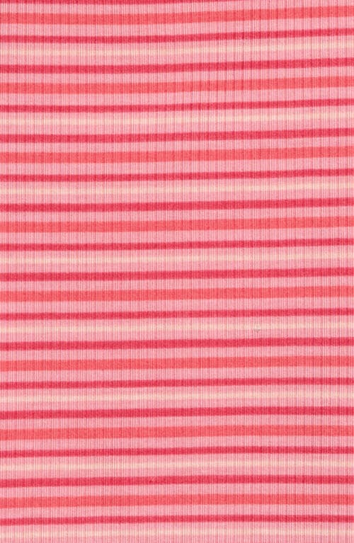 Nordstrom Kids' Print Rib Two-piece Pajamas In Brown