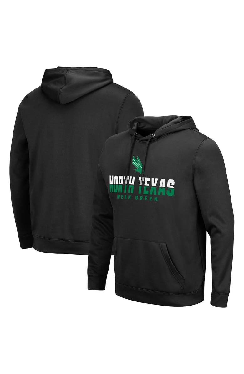 COLOSSEUM Men's Colosseum Black North Texas Mean Green Lantern Pullover Hoodie, Main, color,