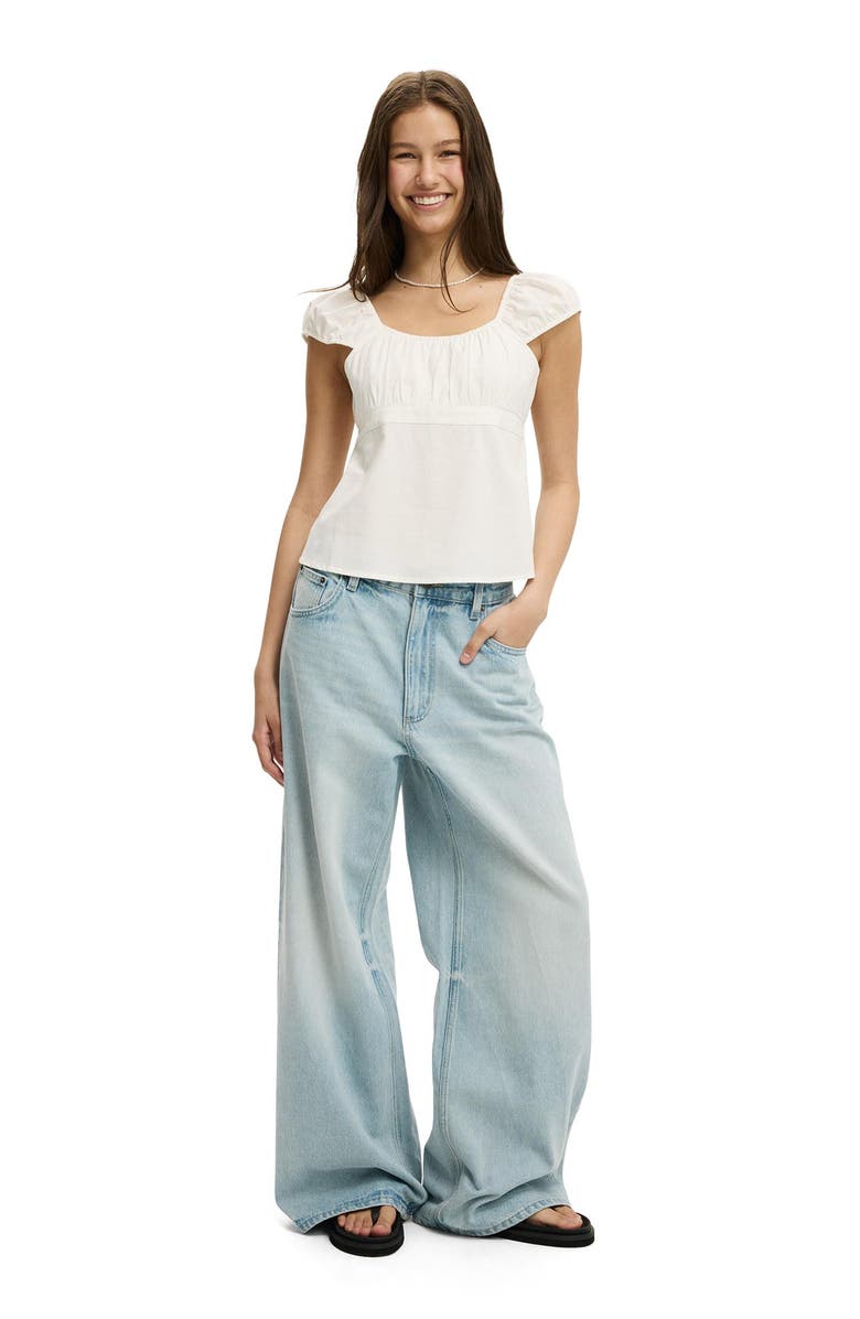 Cotton On Women's Tie Back Babydoll Top, Alternate, color,