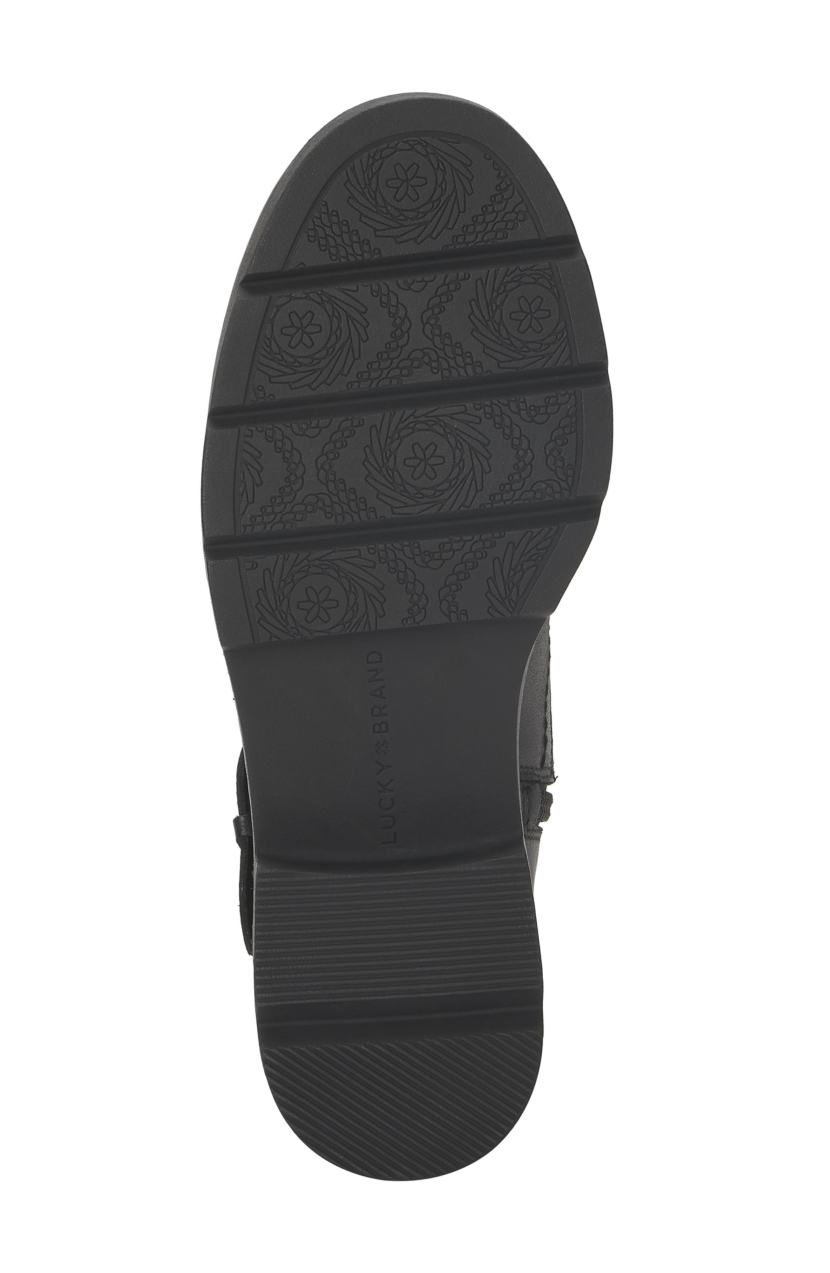 Lucky Brand Migyn Block Heel Bootie, Alternate, color, Black Leather