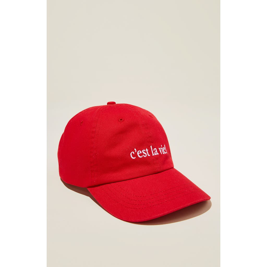 Cotton On Vintage Dad Hat In Washed Redc Est La Vie!