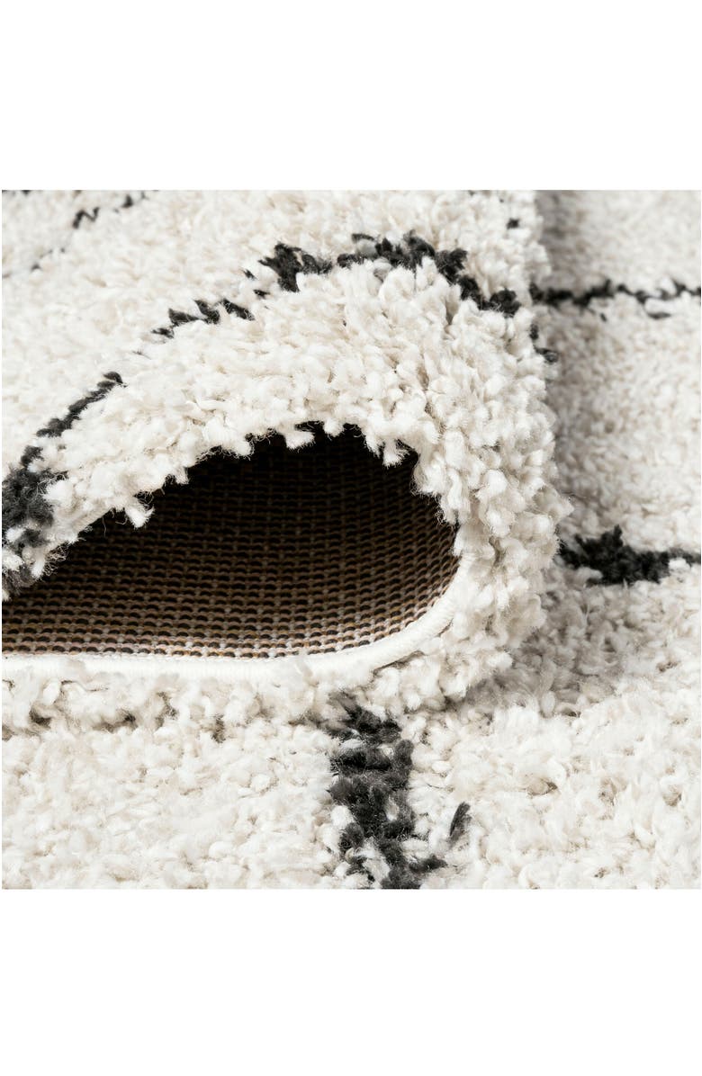 JONATHAN Y Alcudia Geometric Shag Area Rug, Alternate, color, Beige/Dark Gray