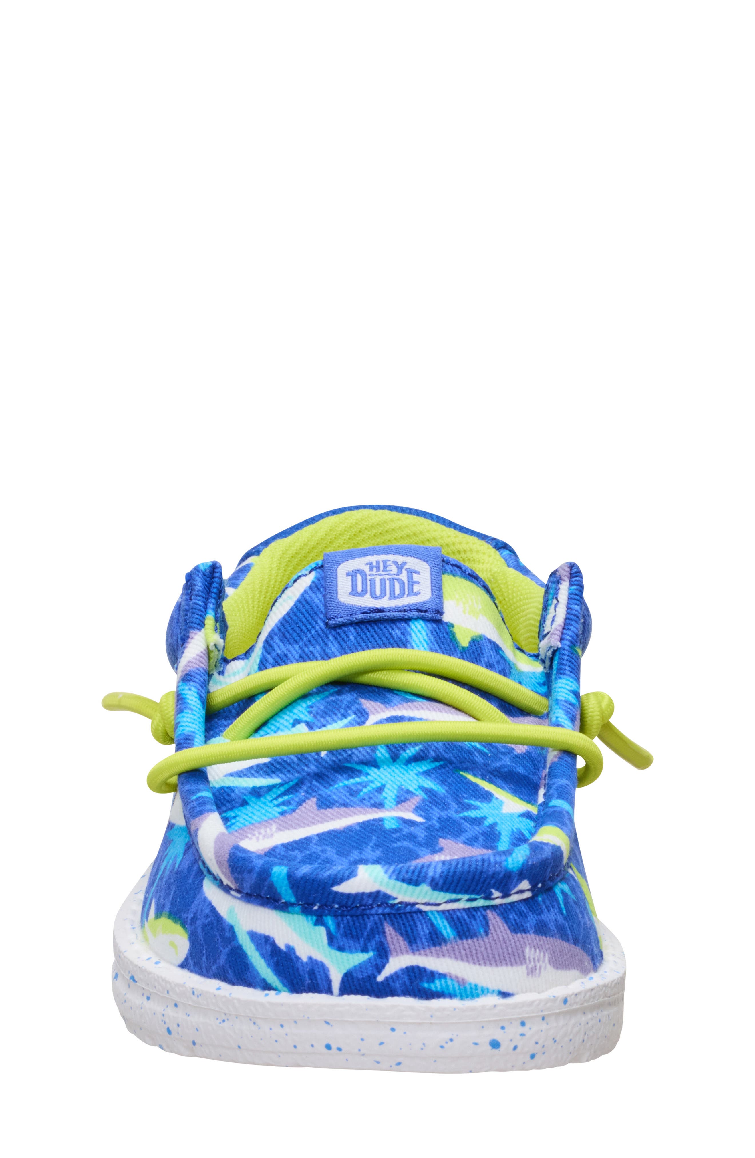 Hey Dude Kids' Wally T Shark Attack Slip-On, Alternate, color, 