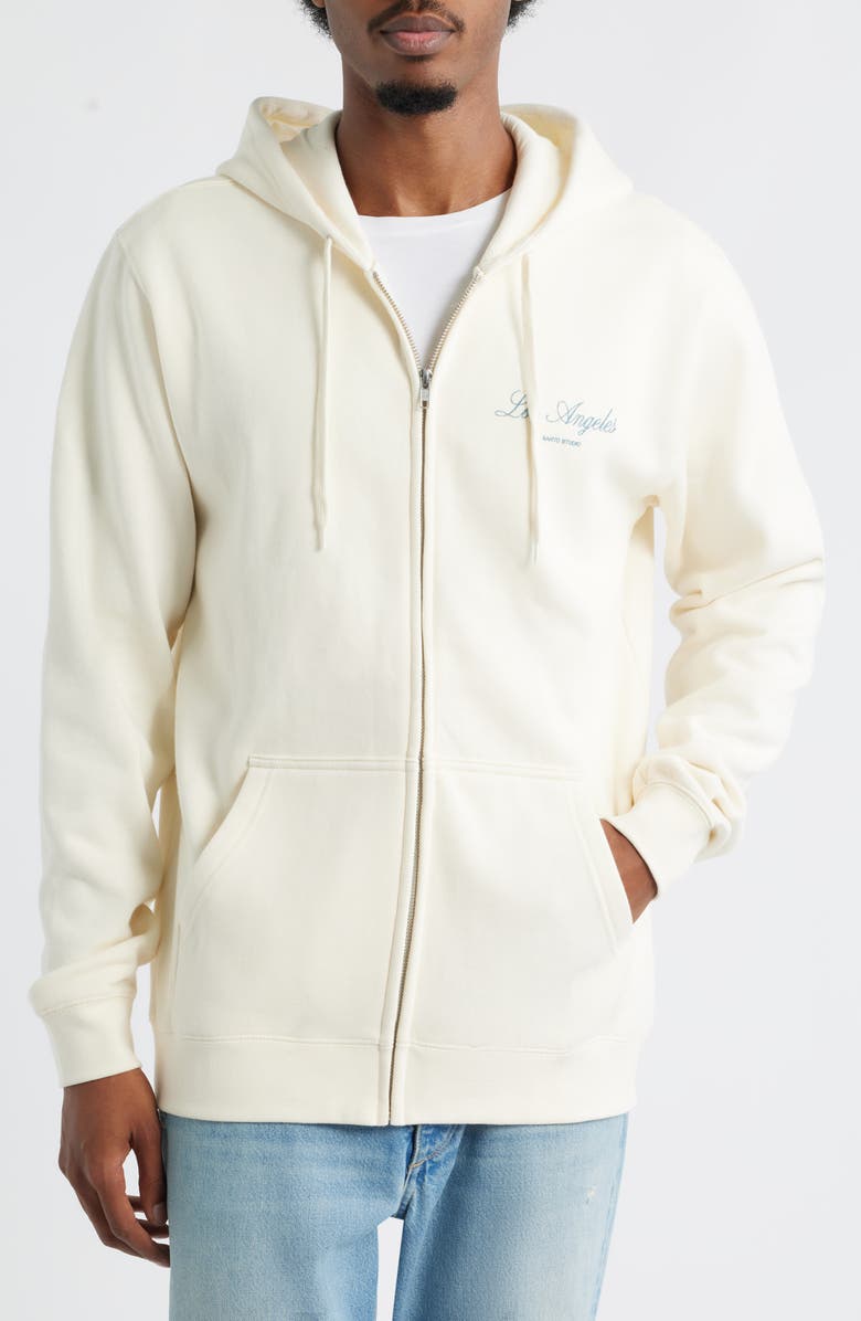 SANTO STUDIO x Blake Snell Thugs Zip Hoodie, Alternate, color, Cream