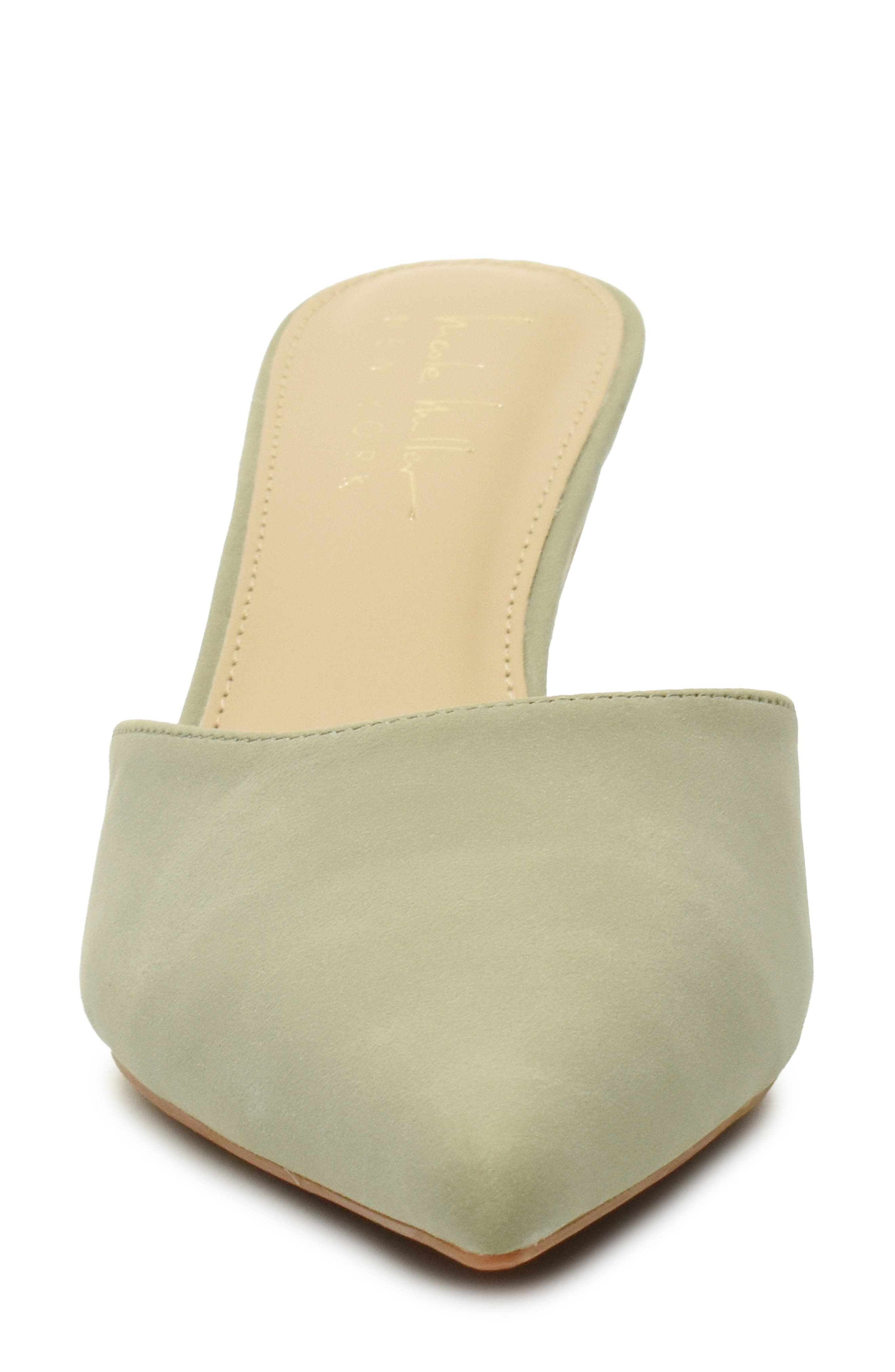 Nicole Miller Pointed Toe Mule, Alternate, color, Sage Nubuck