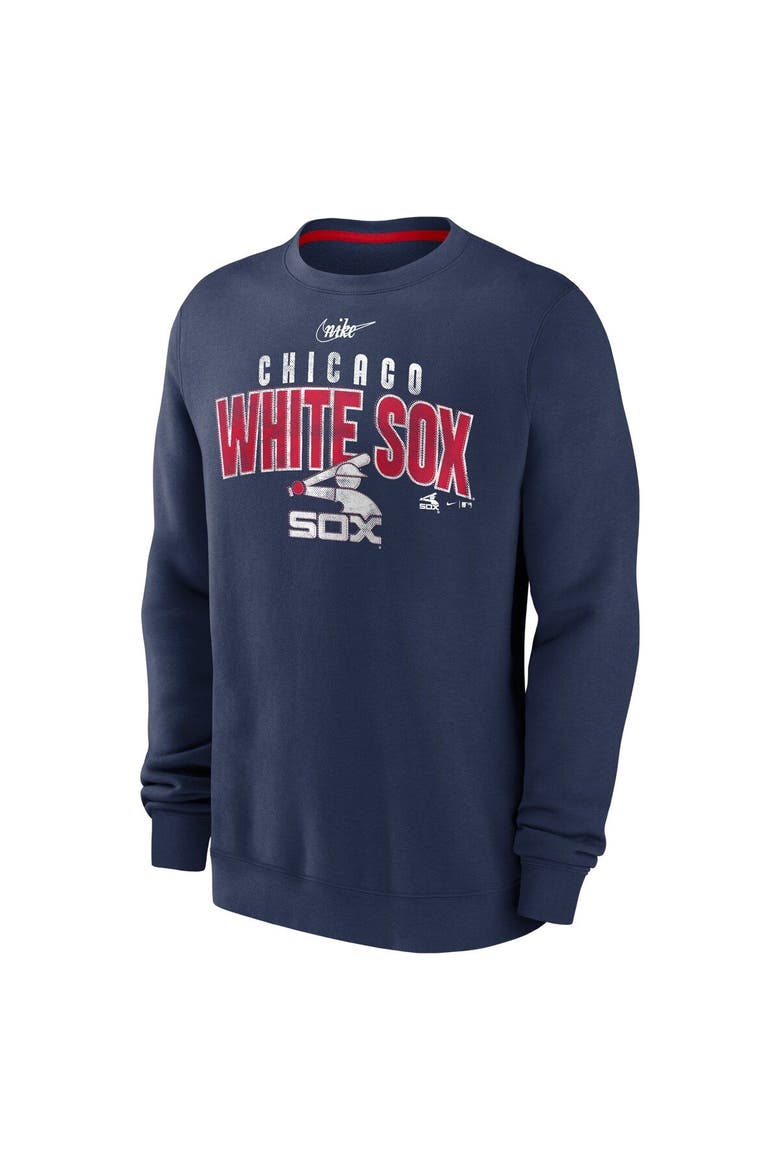 Men's Nike  Navy Chicago White Sox Cooperstown Collection Team Shout Out Pullover Sweatshirt, Alternate, color, Navy
