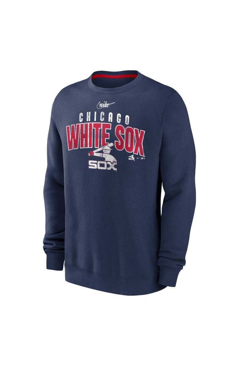 Nike Men's Nike  Navy Chicago White Sox Cooperstown Collection Team Shout Out Pullover Sweatshirt, Alternate, color, Navy