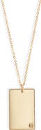 Set 
Stones Goldie Initial Tag Pendant Necklace