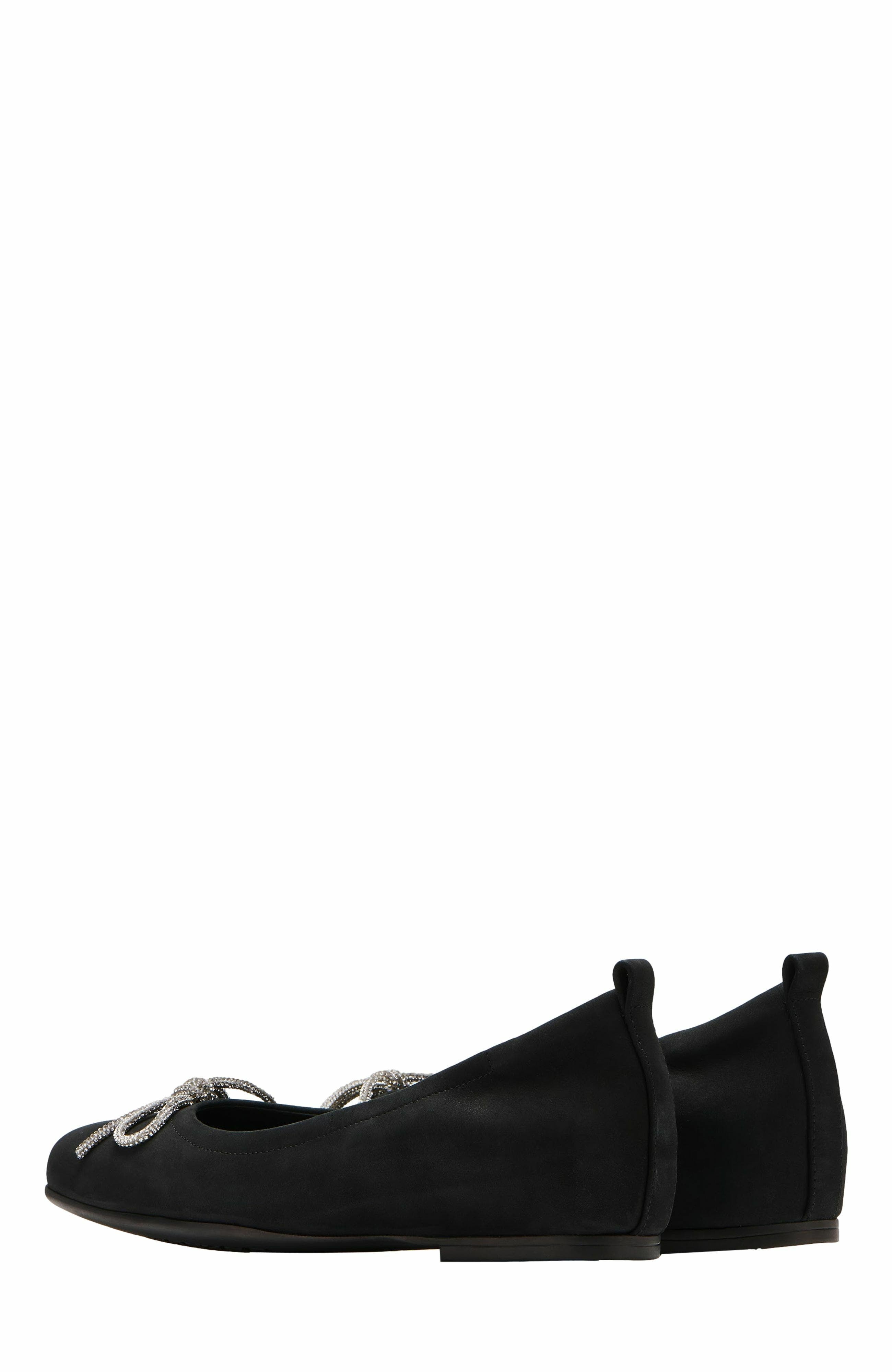 Cadence Bow Ballet Flat, Alternate, color, Black Sparkle